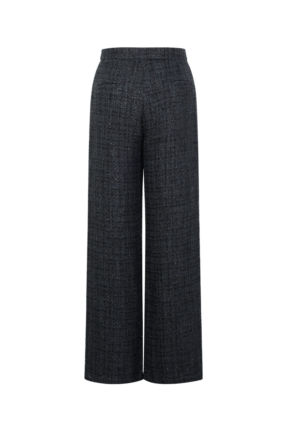 Tessuto Fibra di Poliestere Pantaloni Dritti Donna Eleganti a quadri Autunno/Inverno h5Immagine3