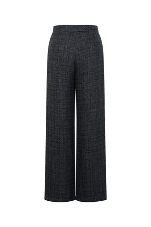 Tessuto Fibra di Poliestere Pantaloni Dritti Donna Eleganti a quadri Autunno/Inverno h5 Immagine3