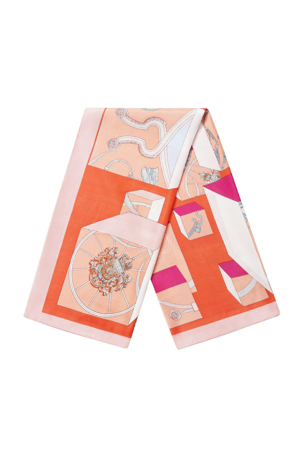 Schal mit Sommerprint 