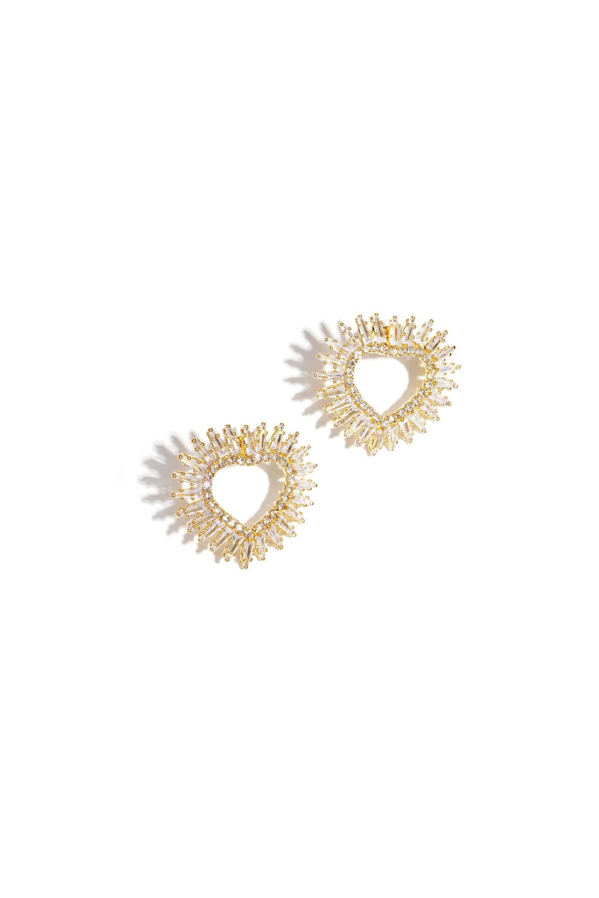 Copper Stud Earrings Heart Elegant Christmas Luxurious Series Women's jewelry 2