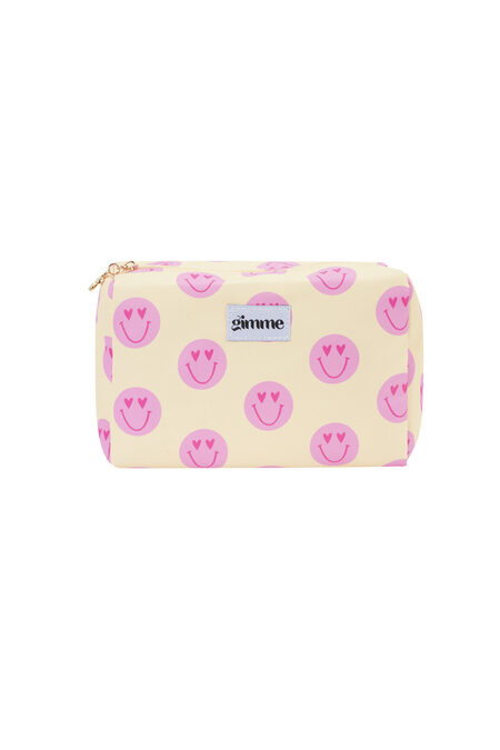 Make-up-Taschen Lächelndes Gesicht Lässig Polyester Alltagsaccessoires