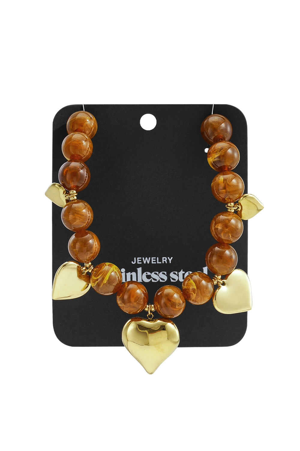 Acryl Perlen Halsketten Herz Casual Täglich Ethnische Serie frauen schmuck h5Bild5