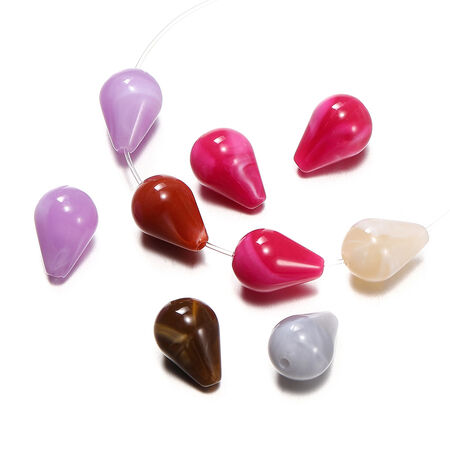 1 Bag of Daily Droplet Acrylic Jewelry Beads