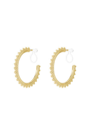Sunburst Hoop Clip Earrings h5