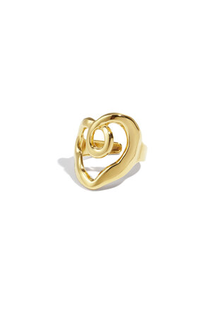 Stainless Steel Statement Rings irregular shape Casual Daily Simple Series Women's jewelry h5