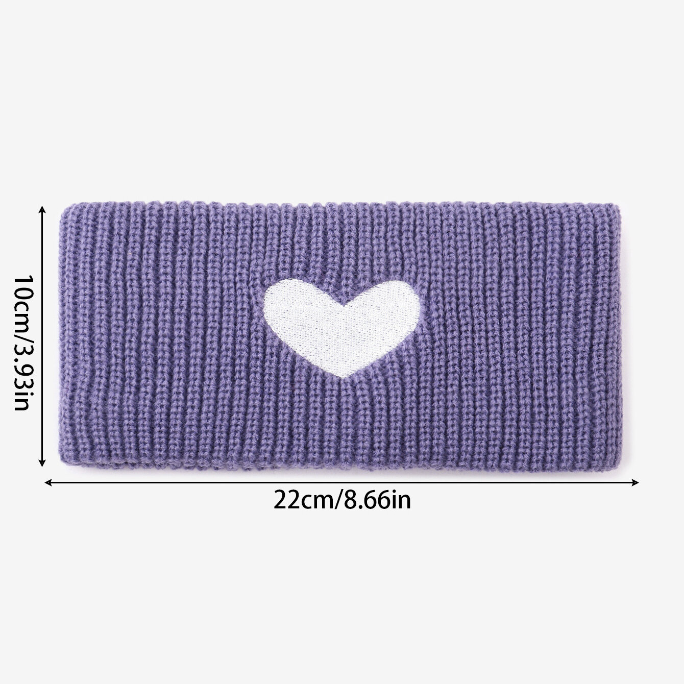 1 Piece Simple Heart Shaped Knitted Wool Women's Hair Bands h5 Picture4