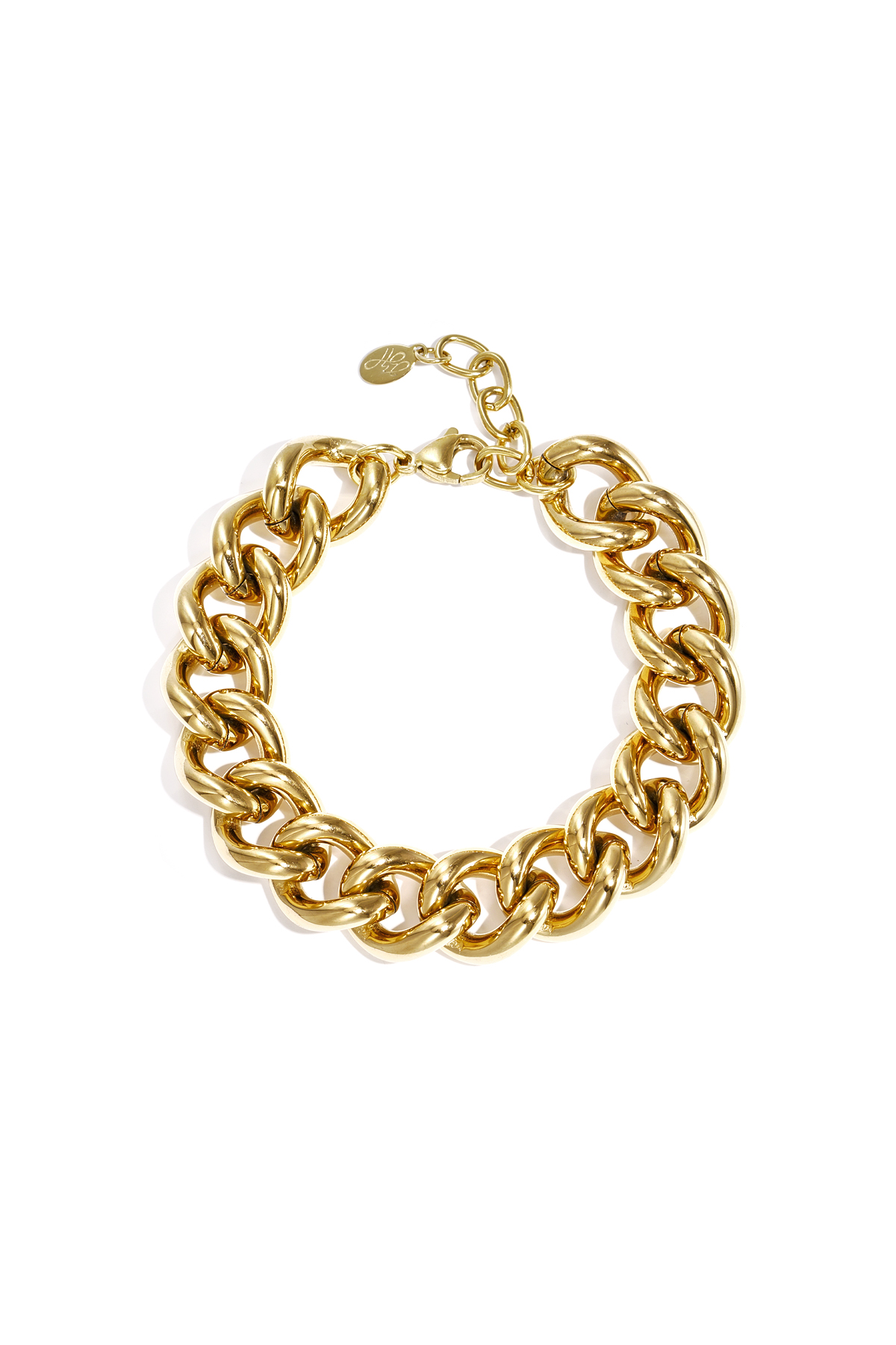 Statement link bracelet