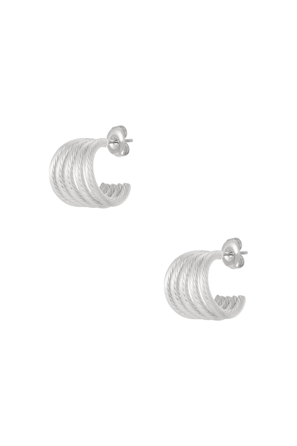 Edelstahl Ohrstecker Geometrisch Casual Daily Simple Serie Damenschmuck h5 Bild3