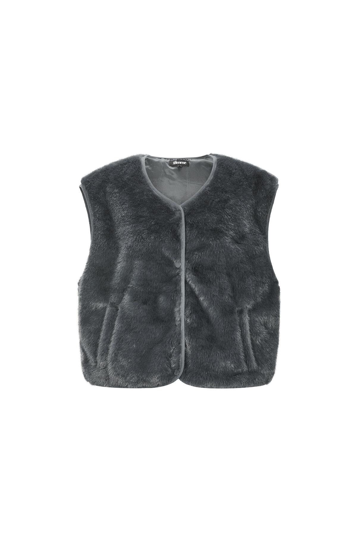 Sleeveless vest faux fur h5 Picture9