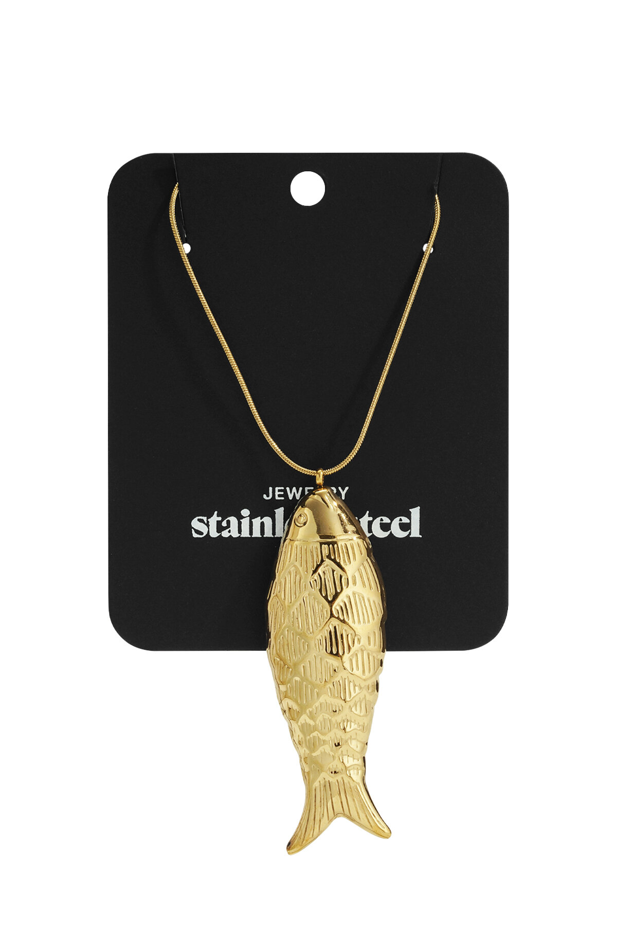 Stainless Steel Long Necklaces fish Casual Daily Simple Series Women's jewelry h5 Picture5