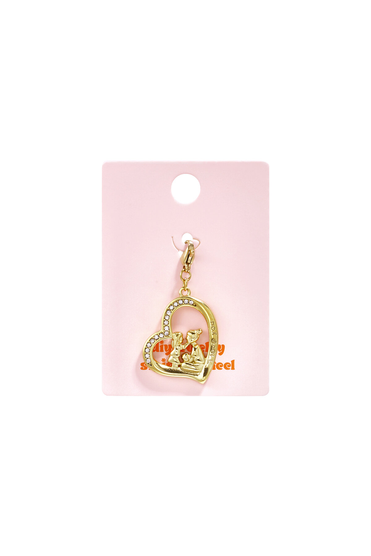 Jewelry charm mother and daughter silhouette DIY h5 Picture4
