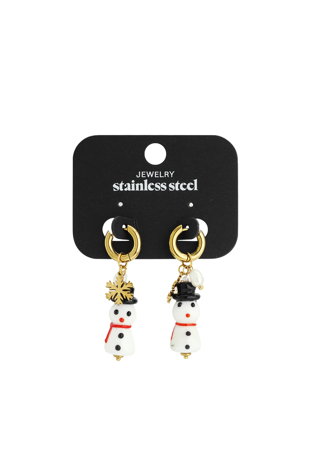 Edelstahl Tropfen Ohrringe Cartoon Casual Weihnachten Einfache Serie frauen schmuck Bild4