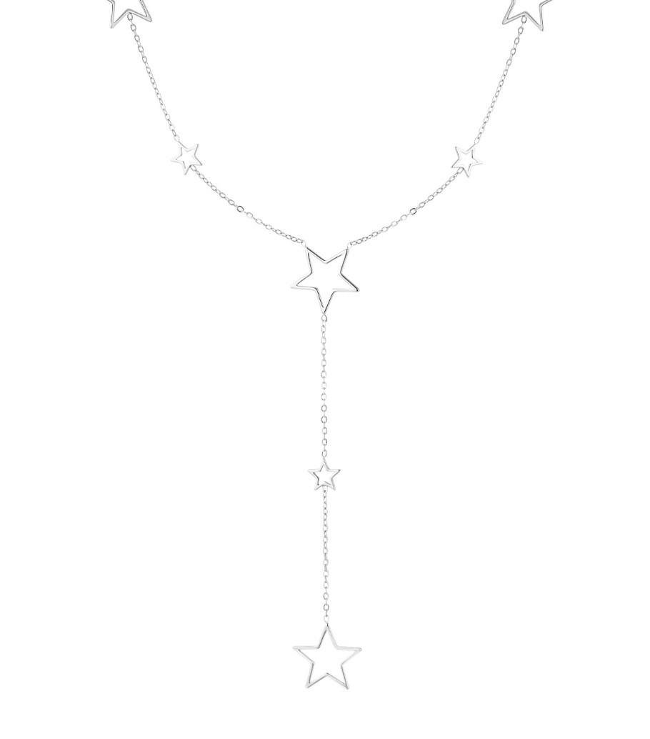 Long Necklace With Different Star Charms