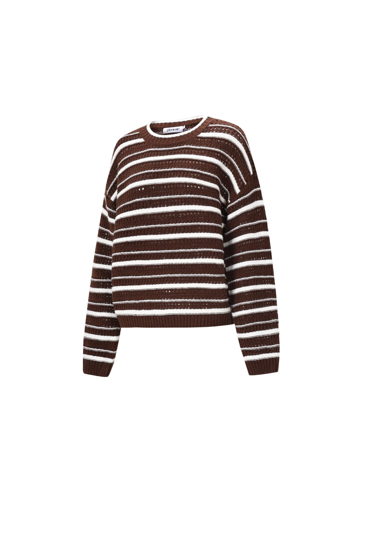 Knitted Polyester Fiber Women's Knit Sweaters Casual Stripes h5 Picture2