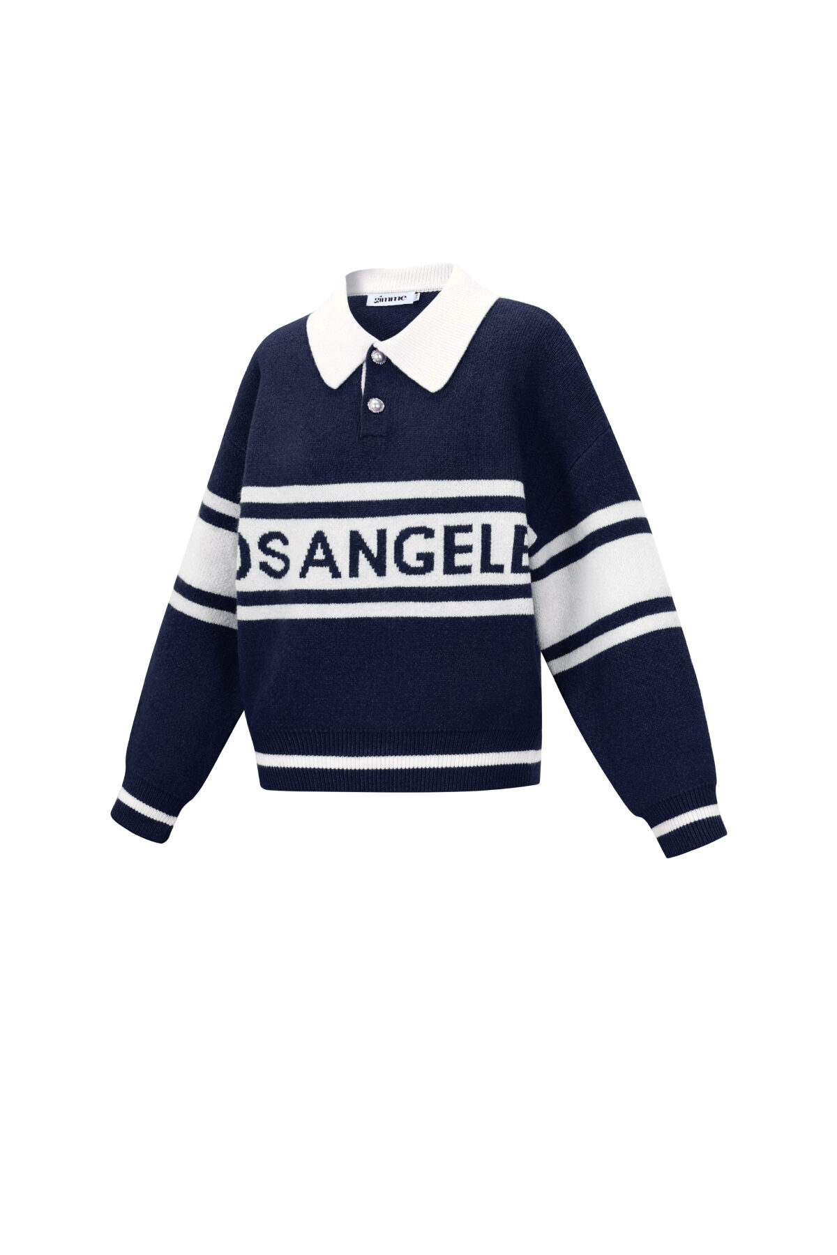Gestrickte Polyesterfaser Damen Strickpullover Sporty Letters h5 Bild2