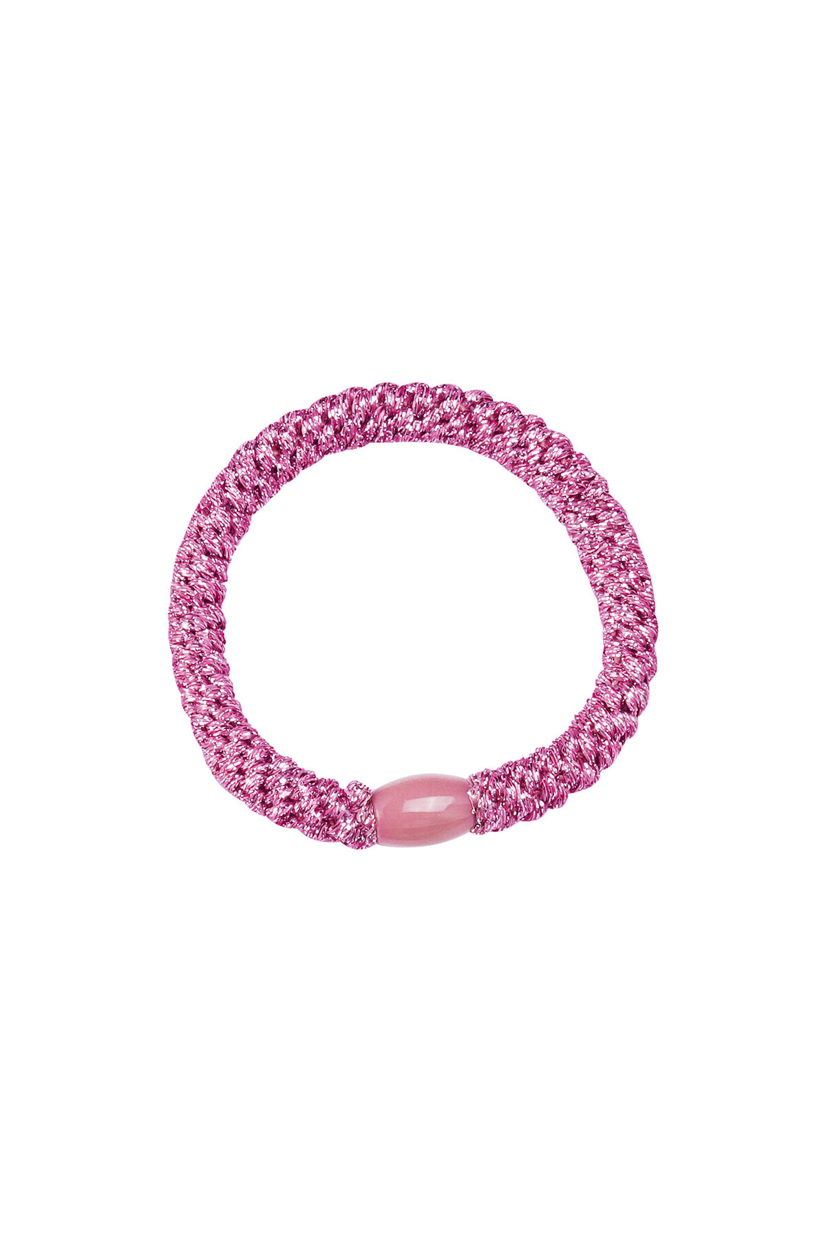 Lot de 5 bracelets élastiques à cheveux Lilas Polyester h5 Image2