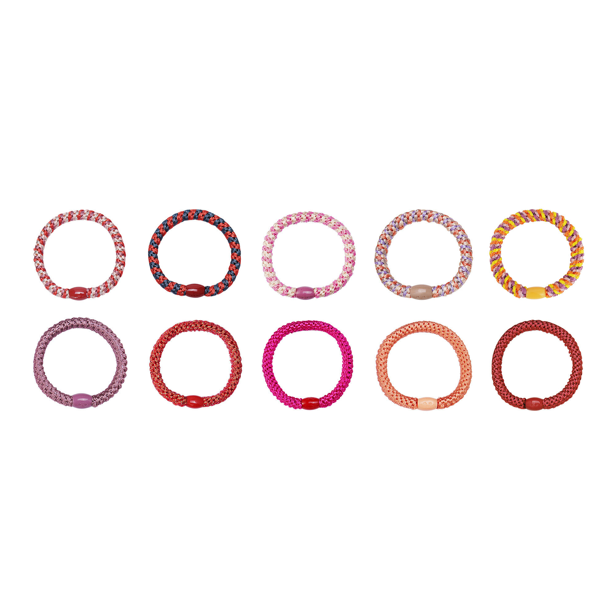 Haarelastiek armbandjes Multi Polyester h5Afbeelding2