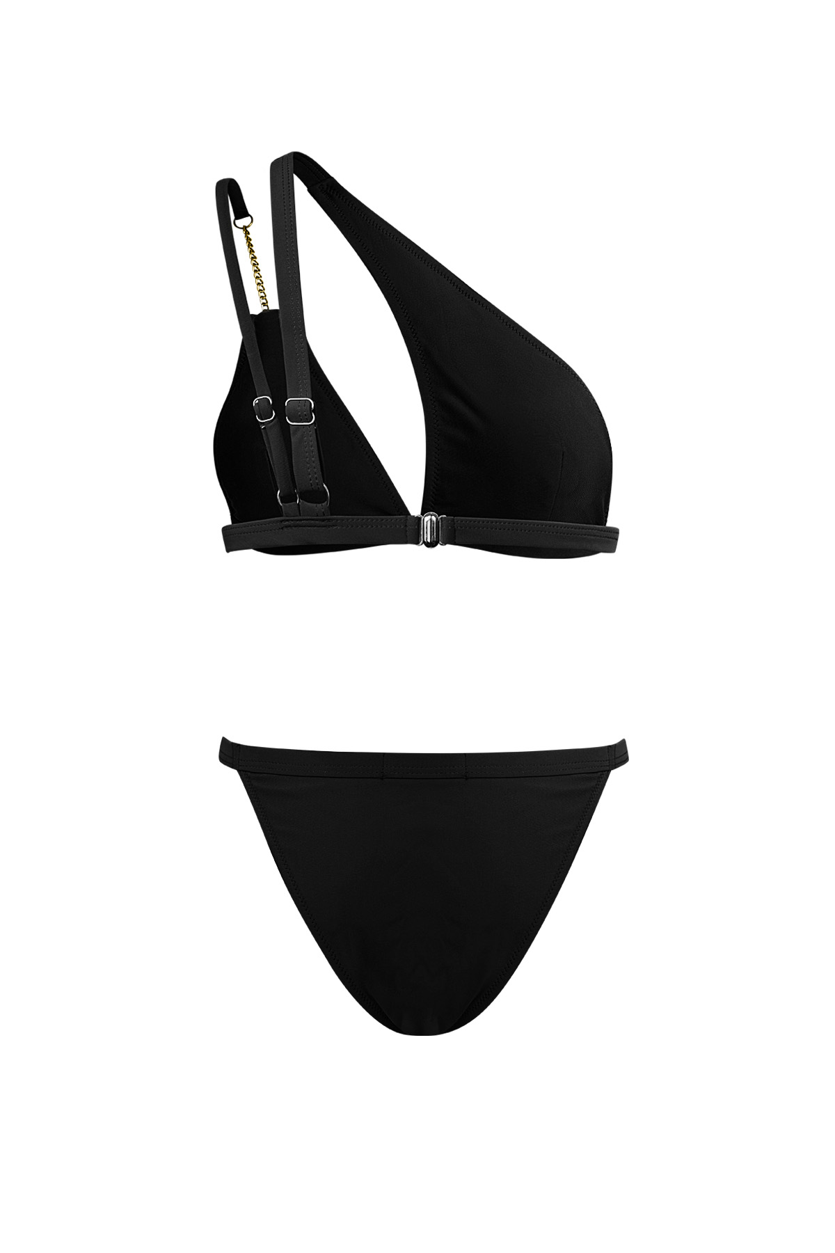 Bikini un hombro - negro S h5 Imagen4