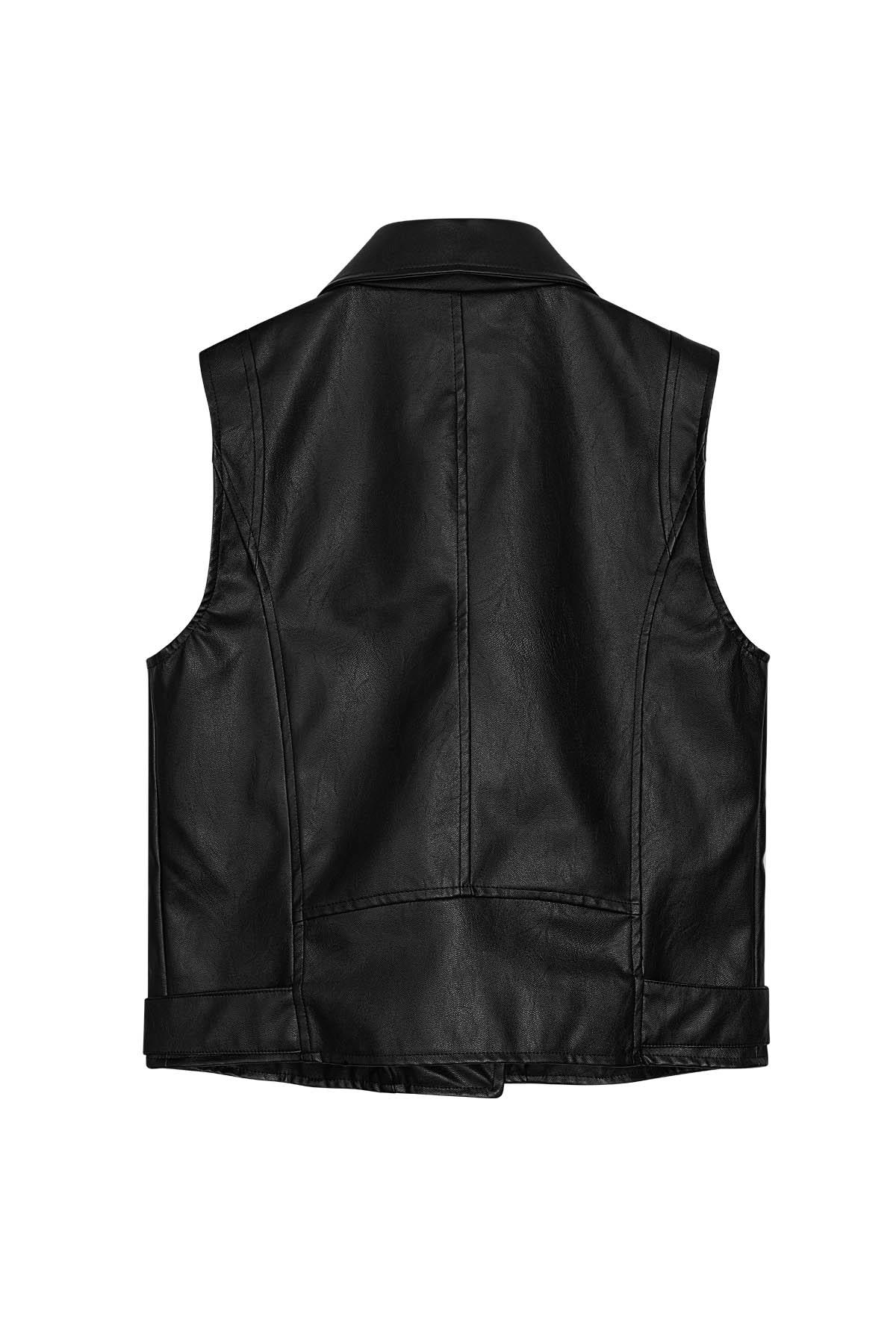 Chaleco de piel sintética - negro S h5 Imagen3