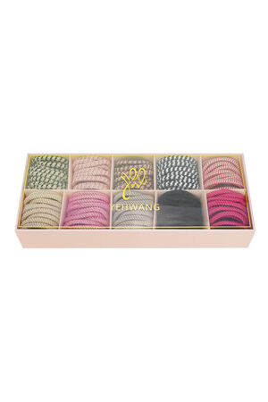 Conjunto de moño/pulsera para el pelo Multicolor Poliéster h5 Imagen2