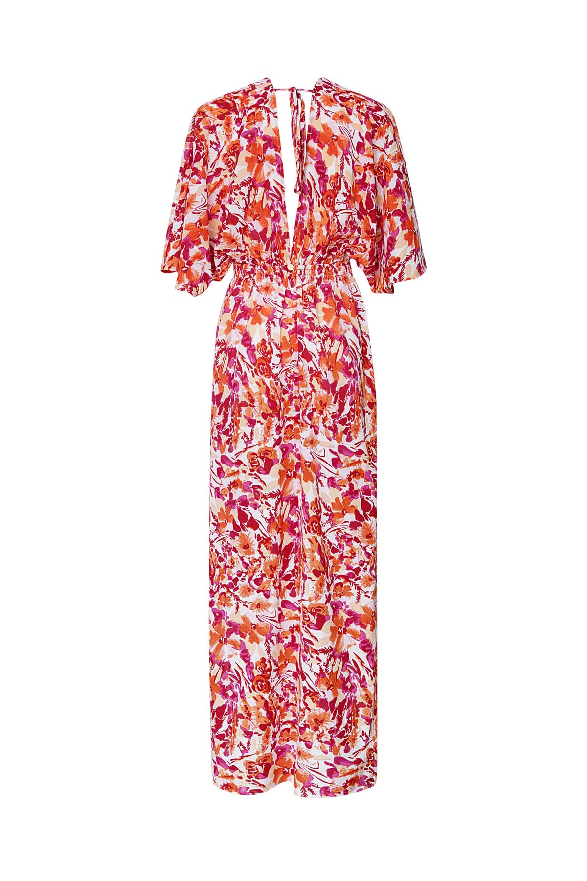 Vestido flores ajustado - naranja/rosa Imagen8