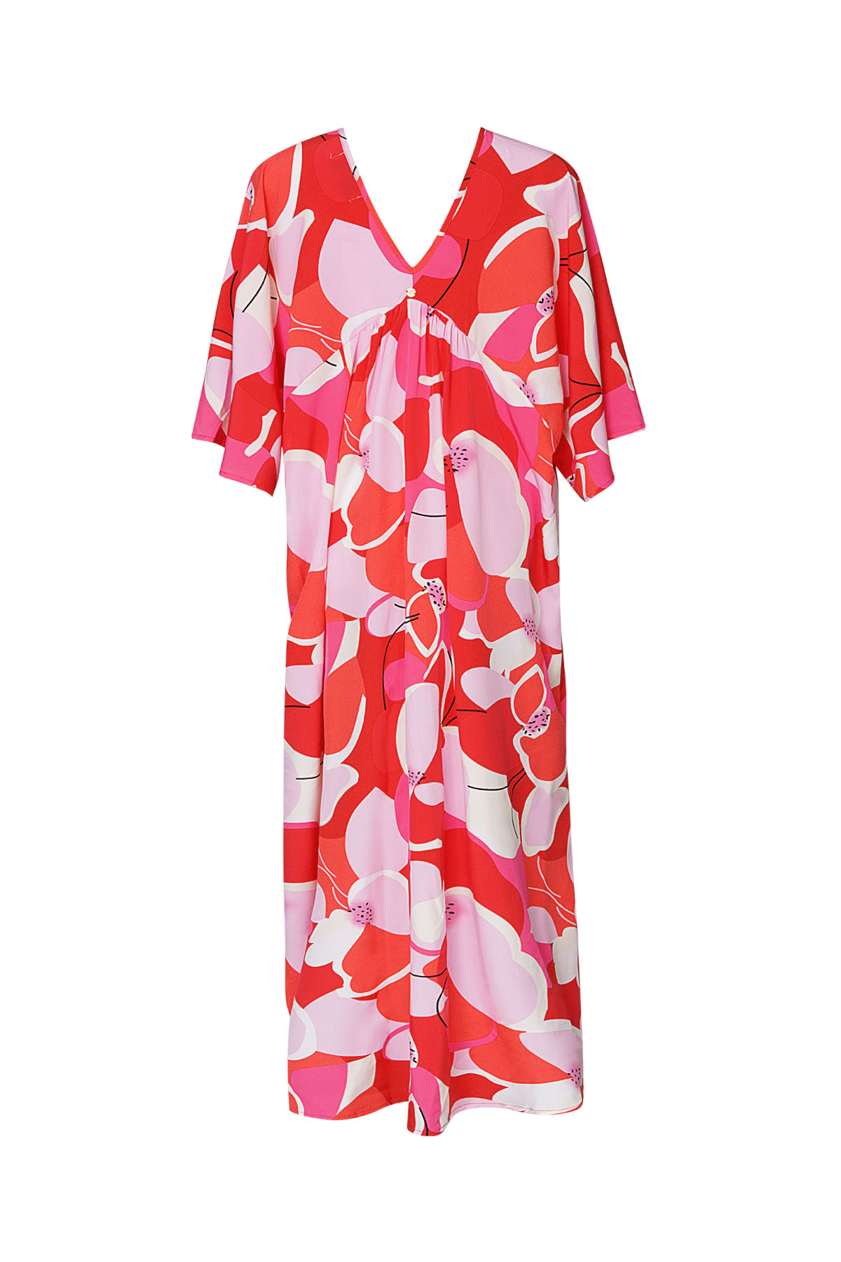Vestido estampado floral abstracto h5 Imagen2