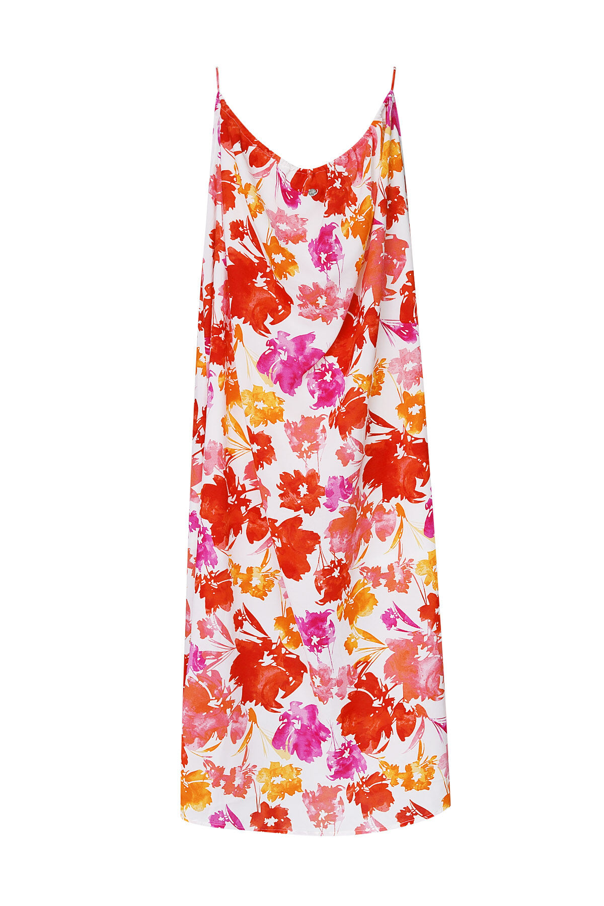Vestido estampado floral - rosa/naranja Imagen5