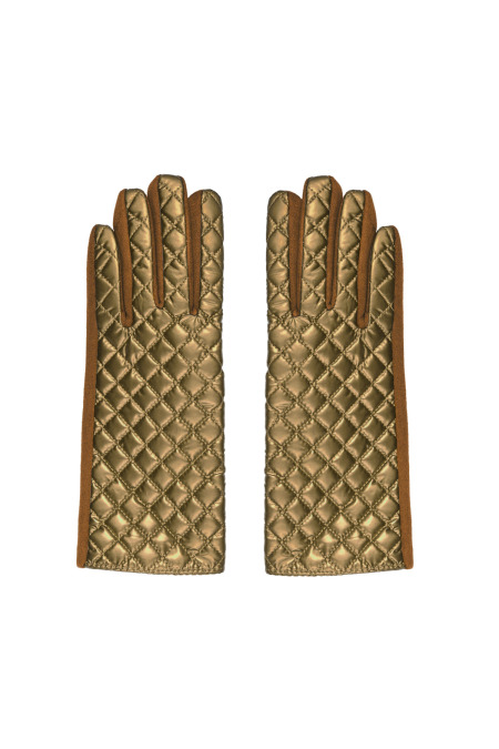 Gloves With Stitched Pattern