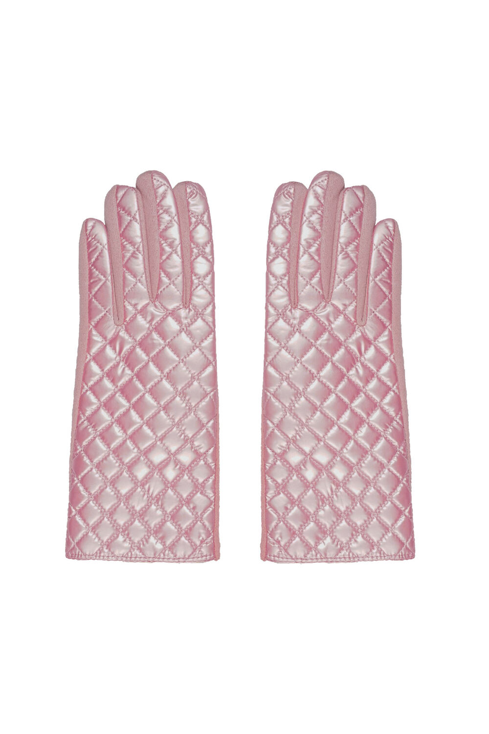 Gloves with stitched pattern