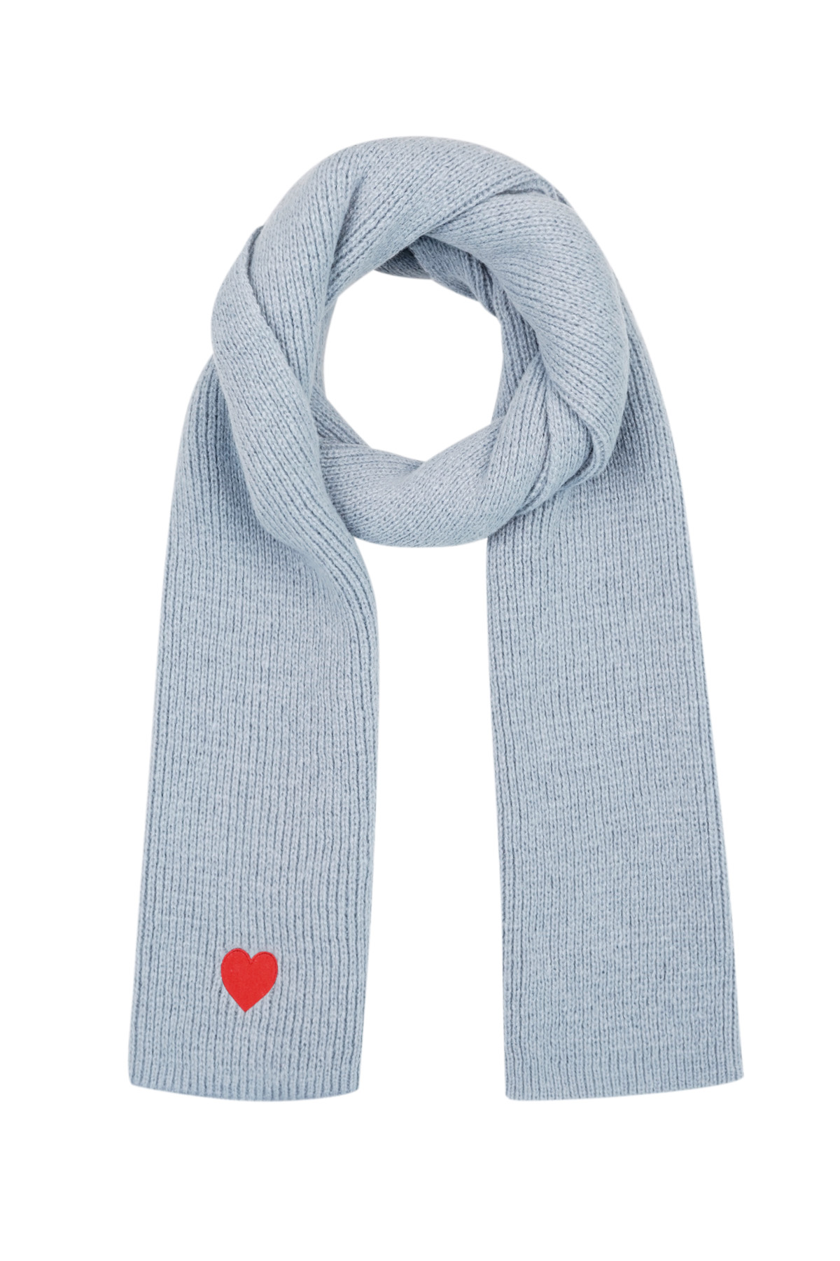 Groothandel Winterse Sjaal Polyester Hart Patroon Casual Dagelijks Set van 1 Yehwang, foto 4 van 6