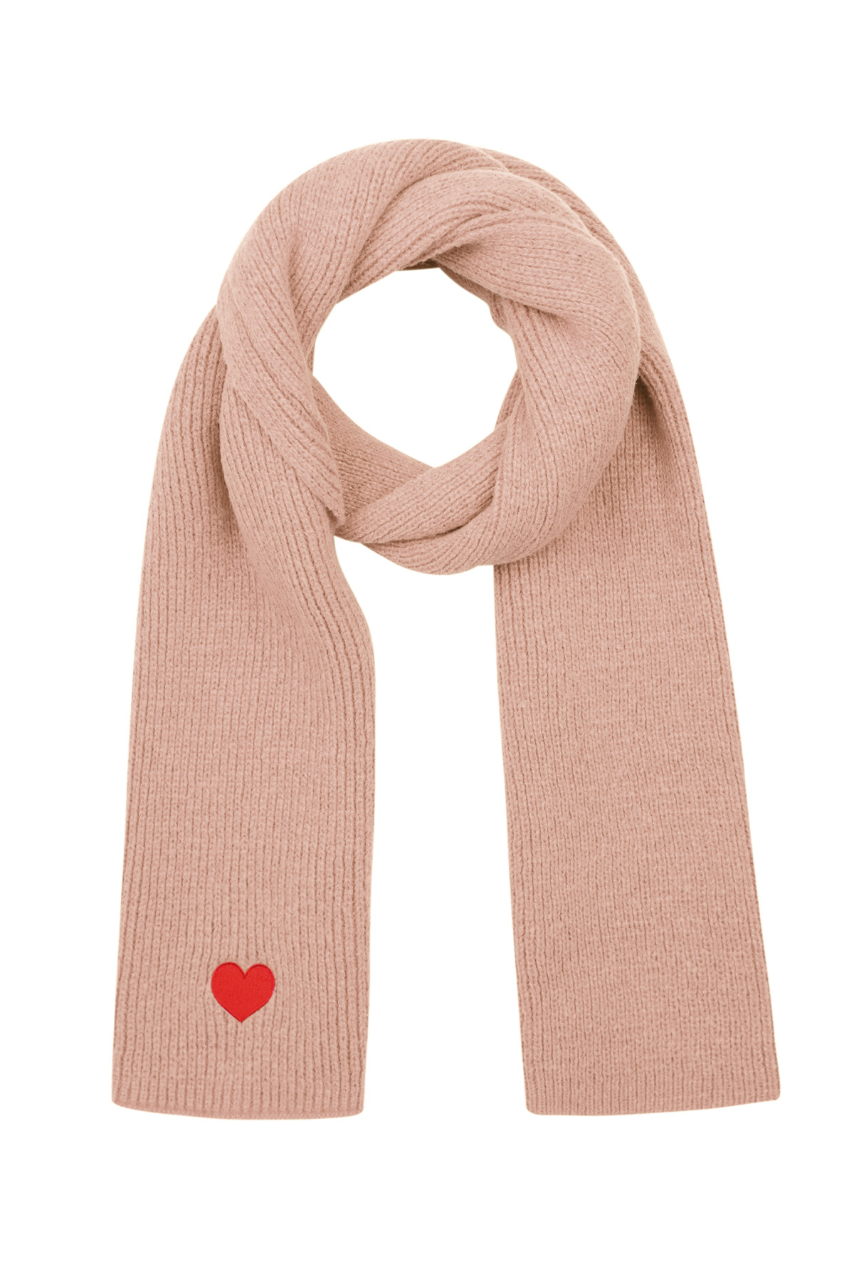 Groothandel Winterse Sjaal Polyester Hart Patroon Casual Dagelijks Set van 1 Yehwang