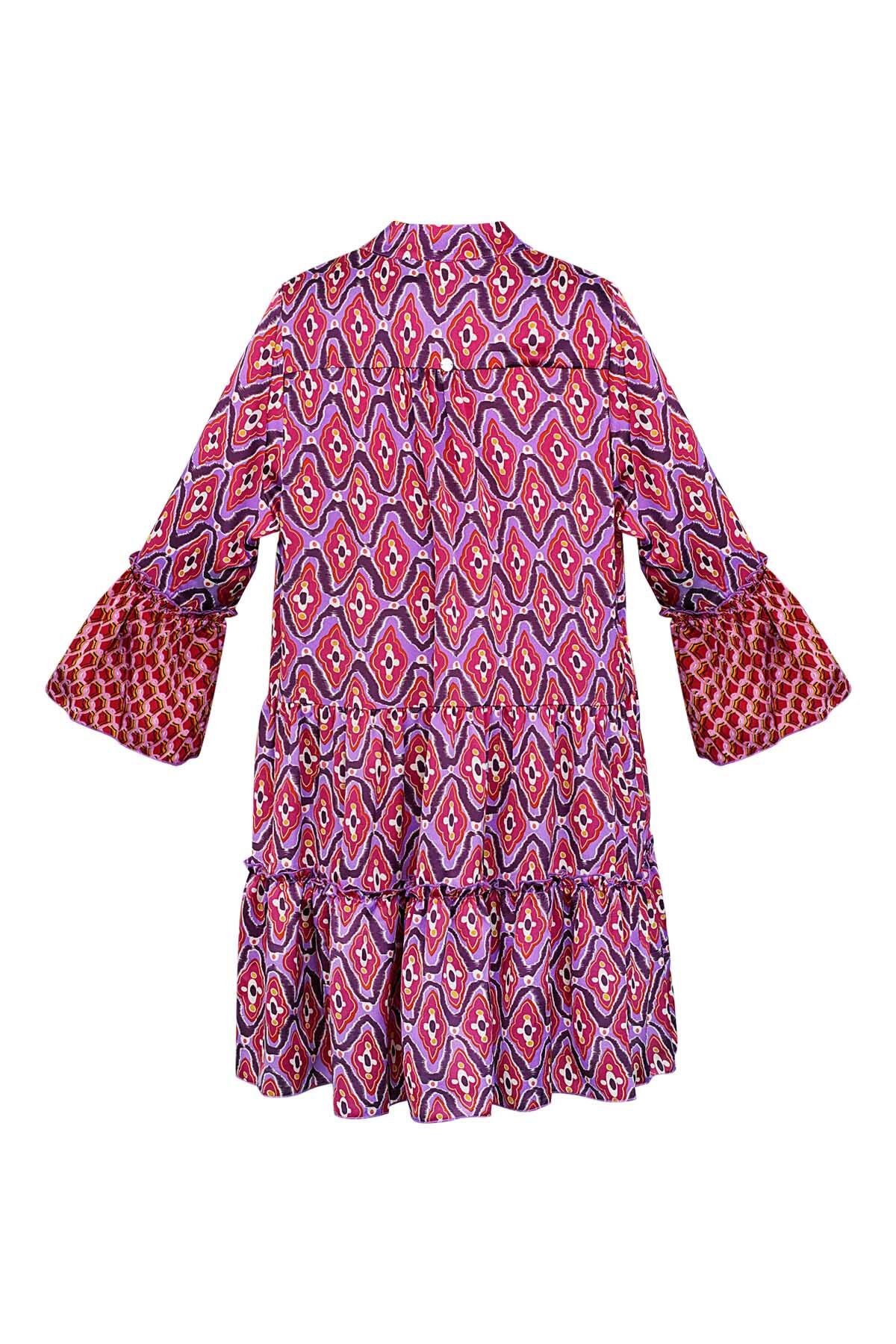 Kleid mit Happy-Print – rosa/lila h5 Bild7