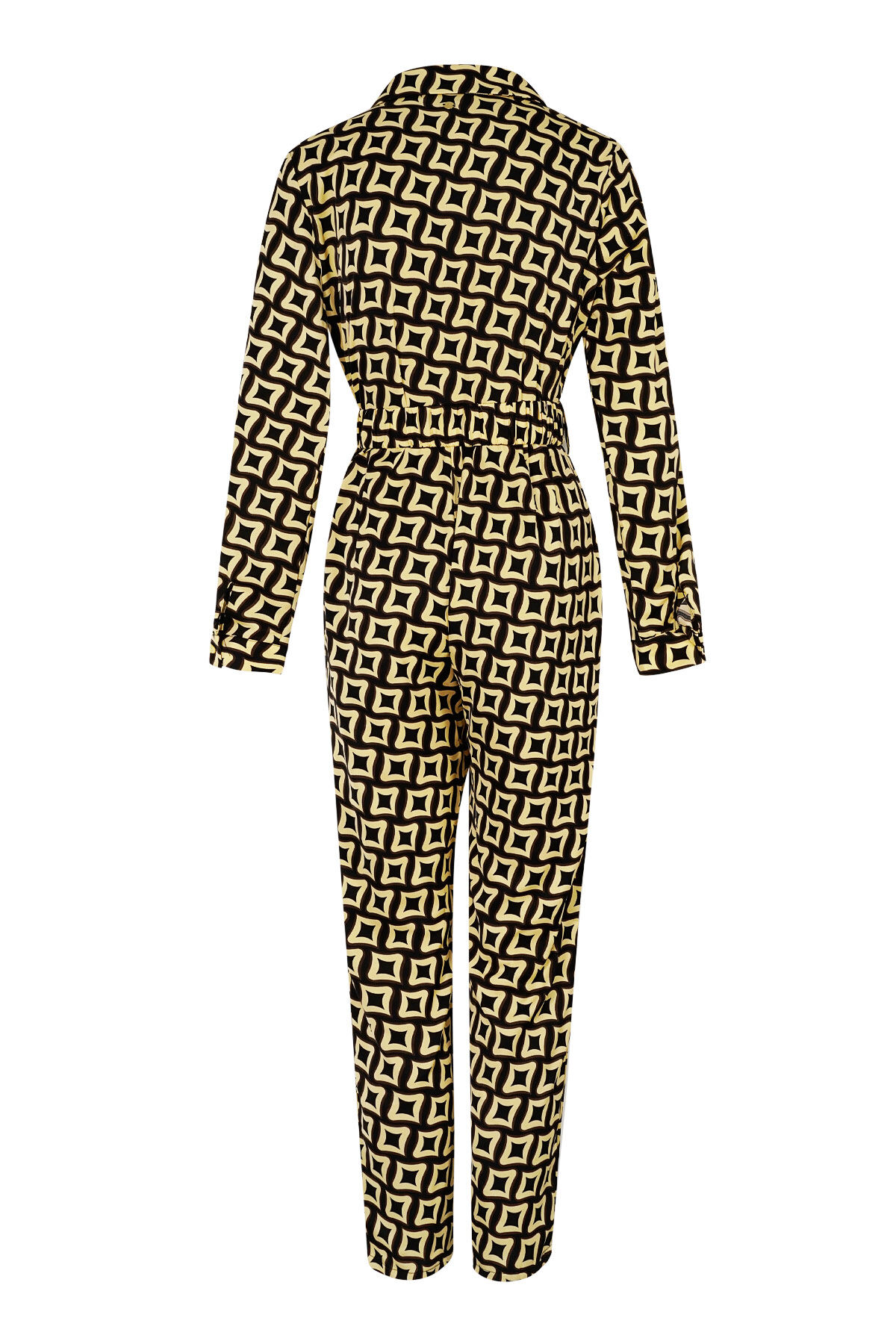 Combinaison en Polyester pour Femme en Jean Imprimé Géométrique Image7