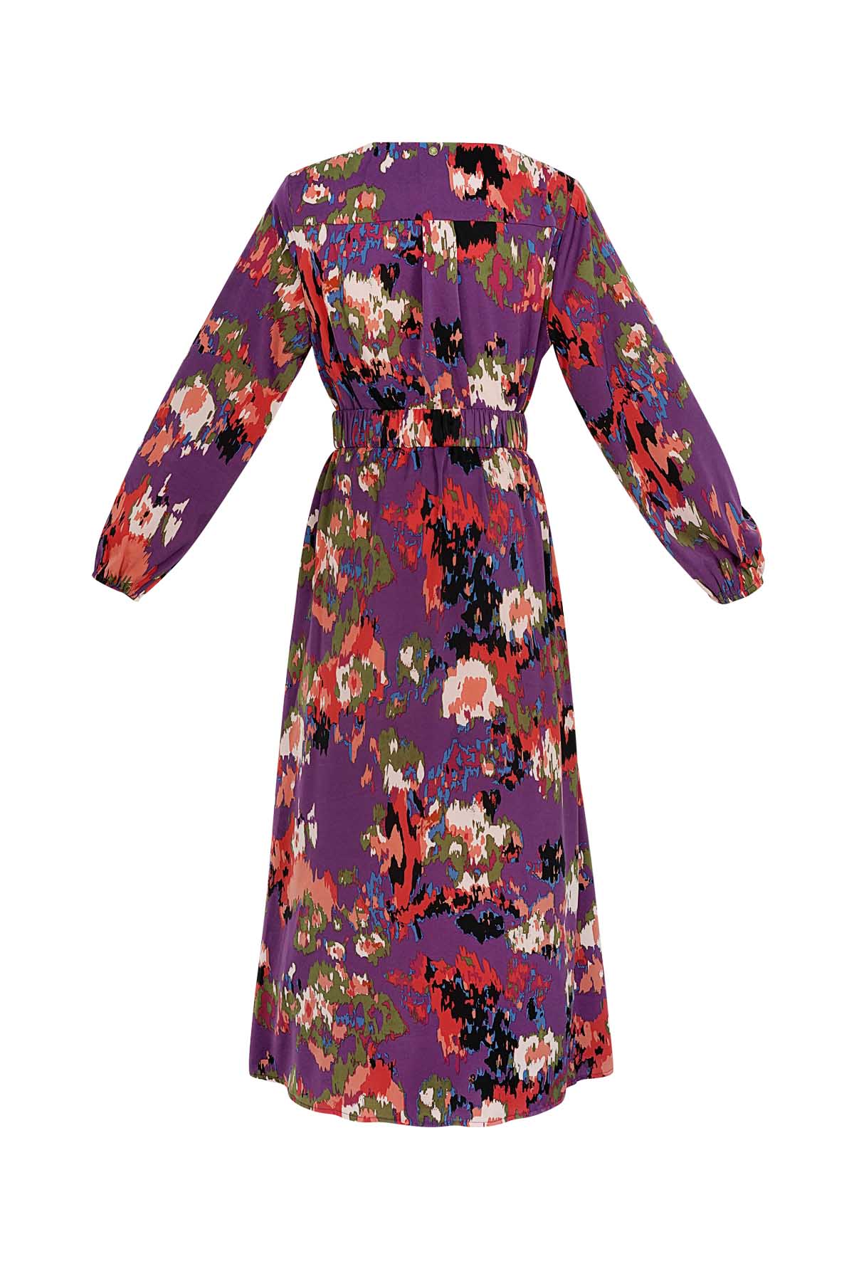 Maxikleid bedruckt lila Bild2