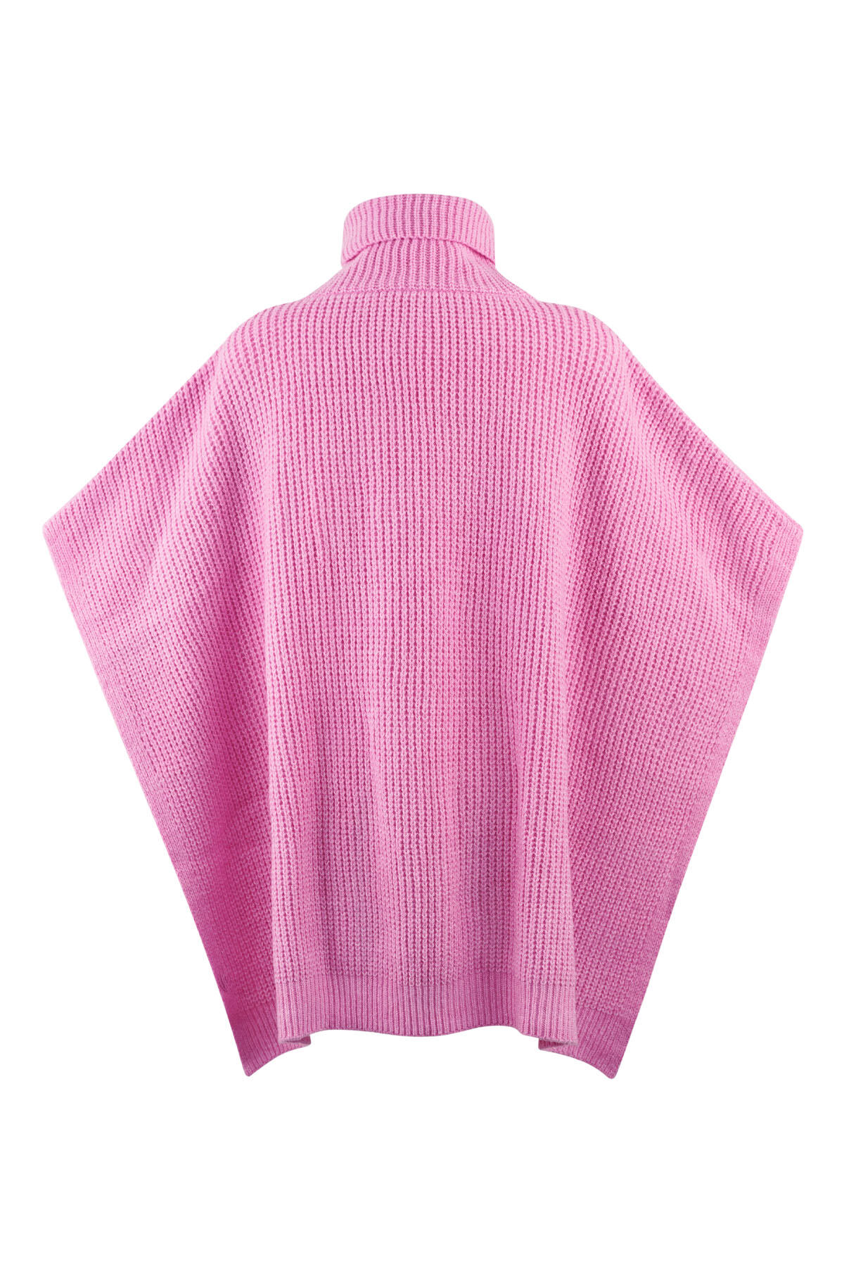 Plain knitted poncho h5 Picture5