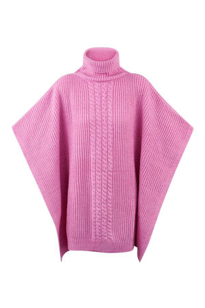 Plain Knitted Poncho h5