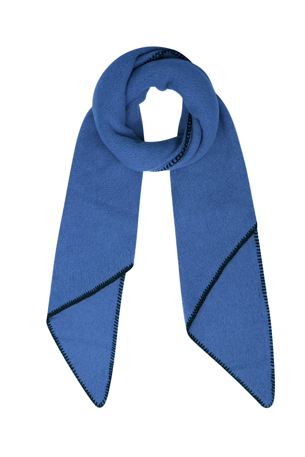 Groothandel Wintersjaal van sponsmateriaal unisex met zwarte stiksels Set van 1, foto 6 van 6