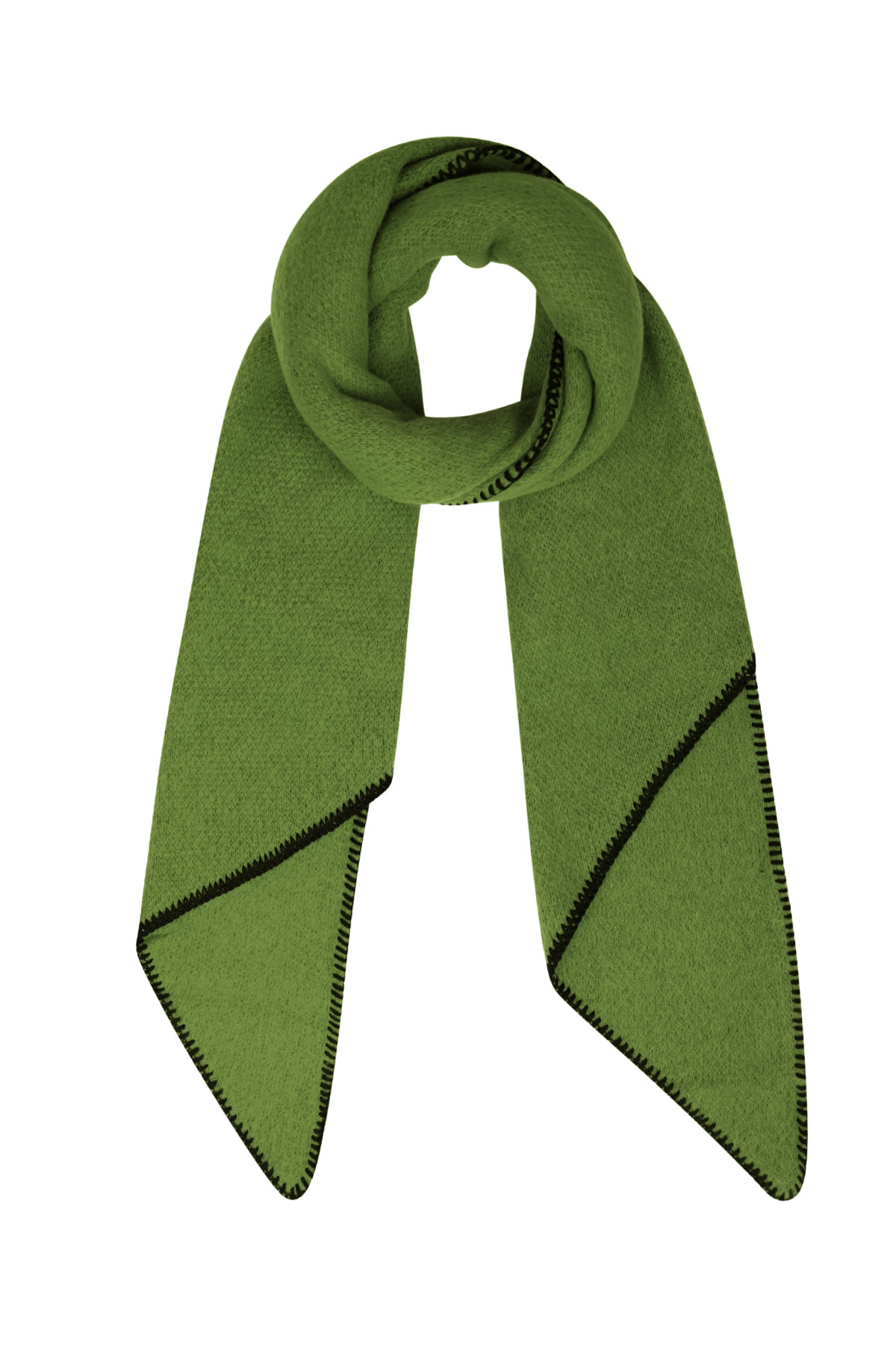 Groothandel Wintersjaal van sponsmateriaal unisex met zwarte stiksels Set van 1, foto 5 van 6