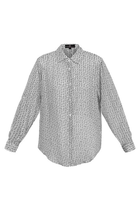 Polyester Women's Blouse Long Sleeve Patterned Design 2