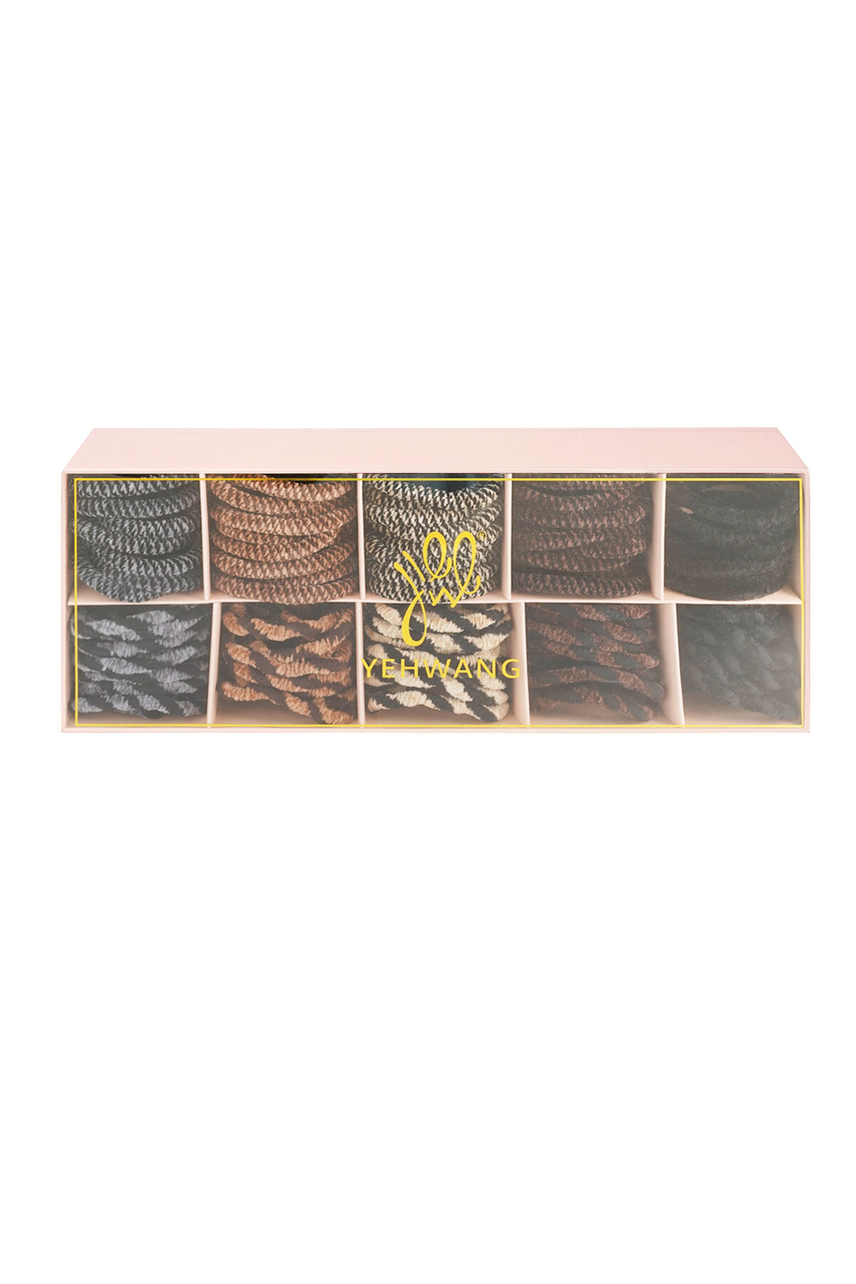 Scatola di braccialetti elastici per capelli autunno scuro - multi Immagine2