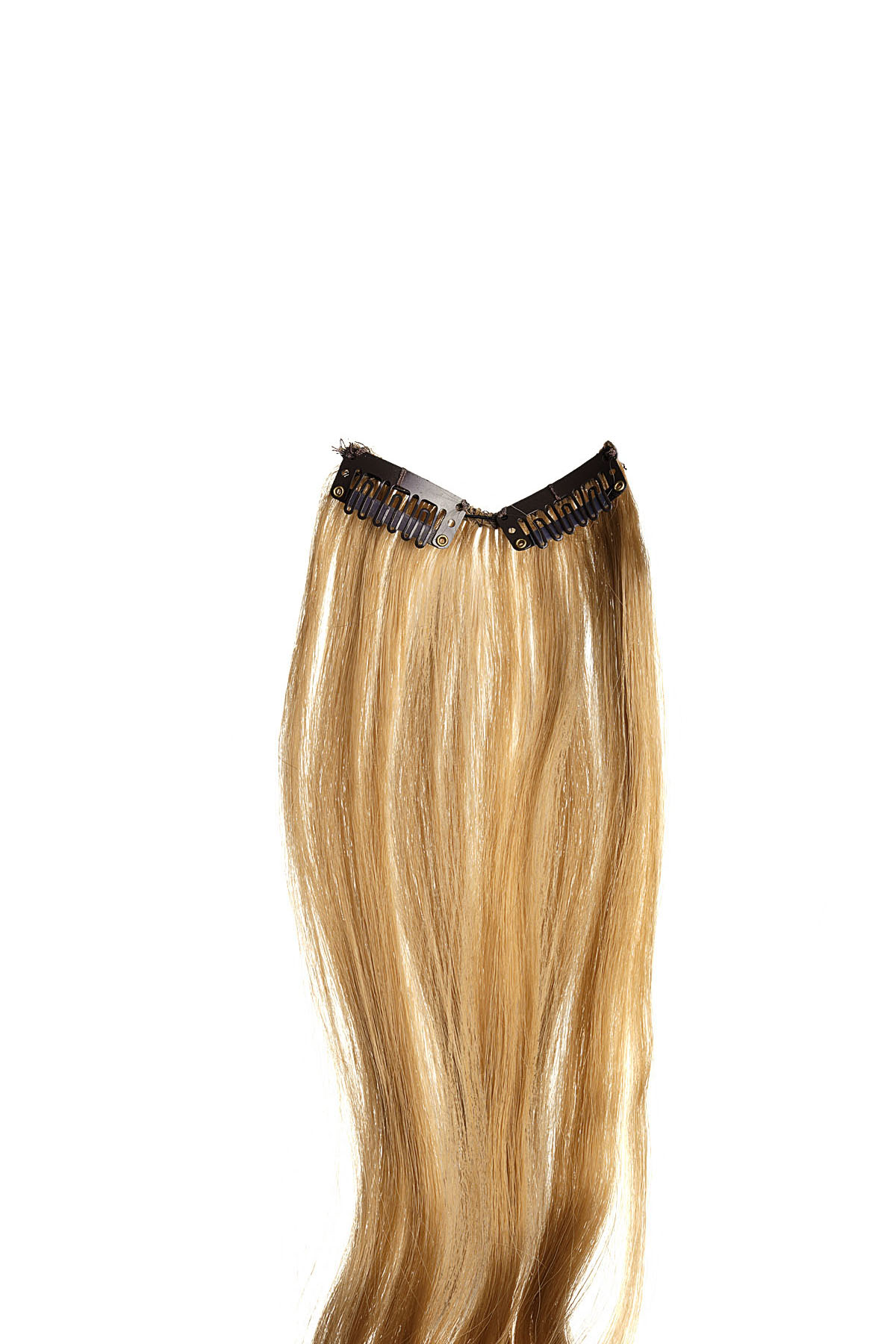 Single Clip In Wavy - Zwart / Wit  2