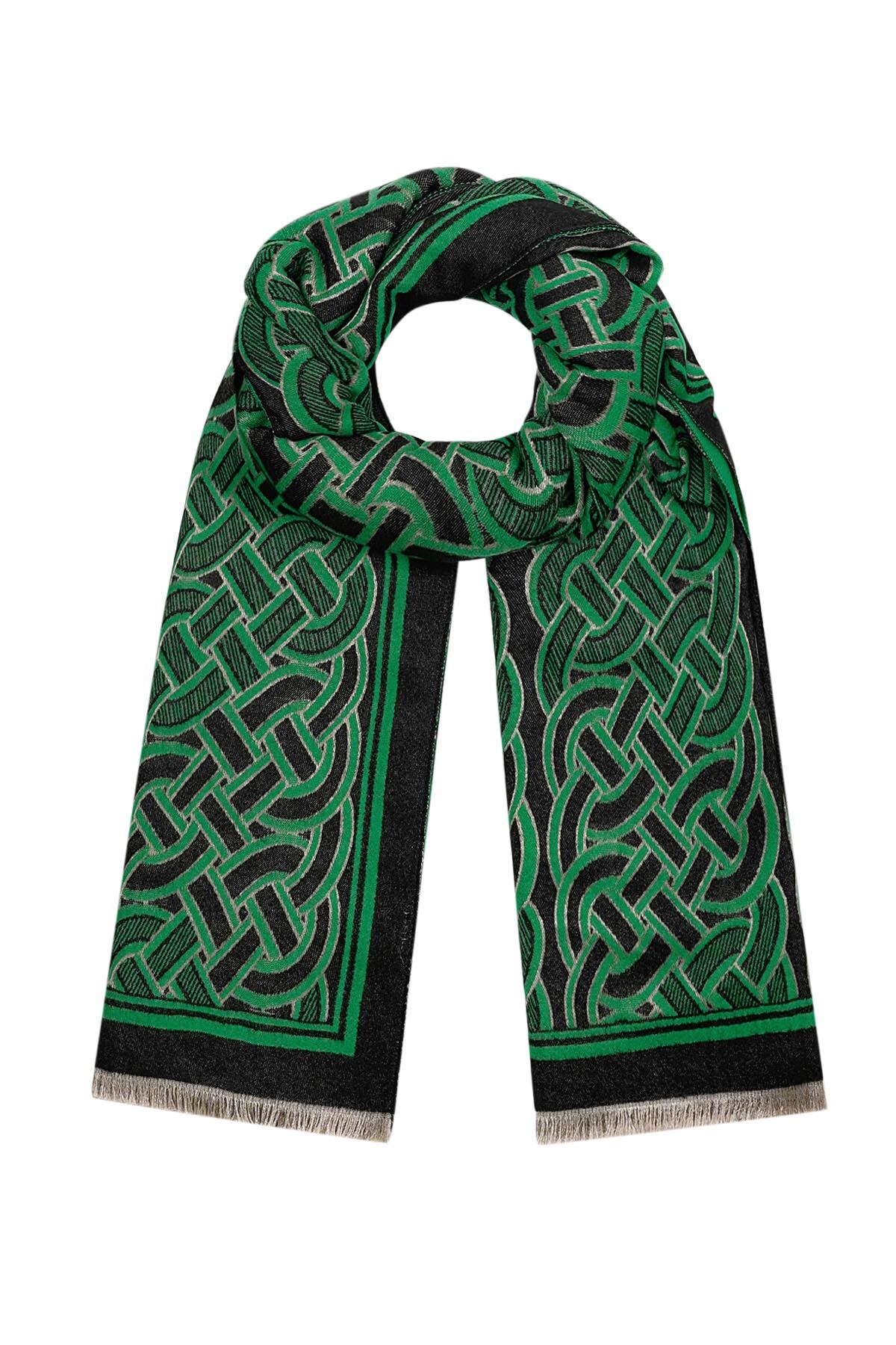 Scarf with luxurious print h5 