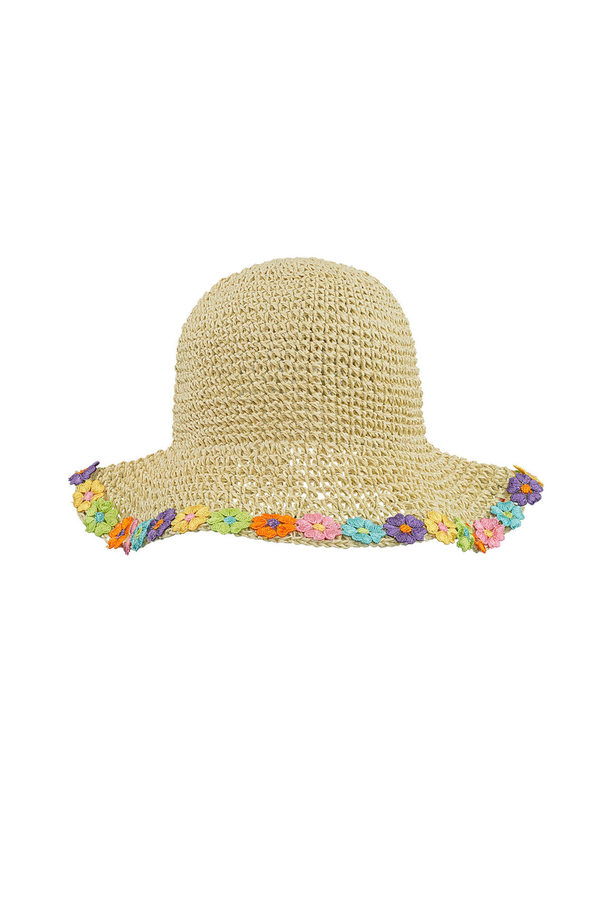 Cappello con tesa floreale Immagine3
