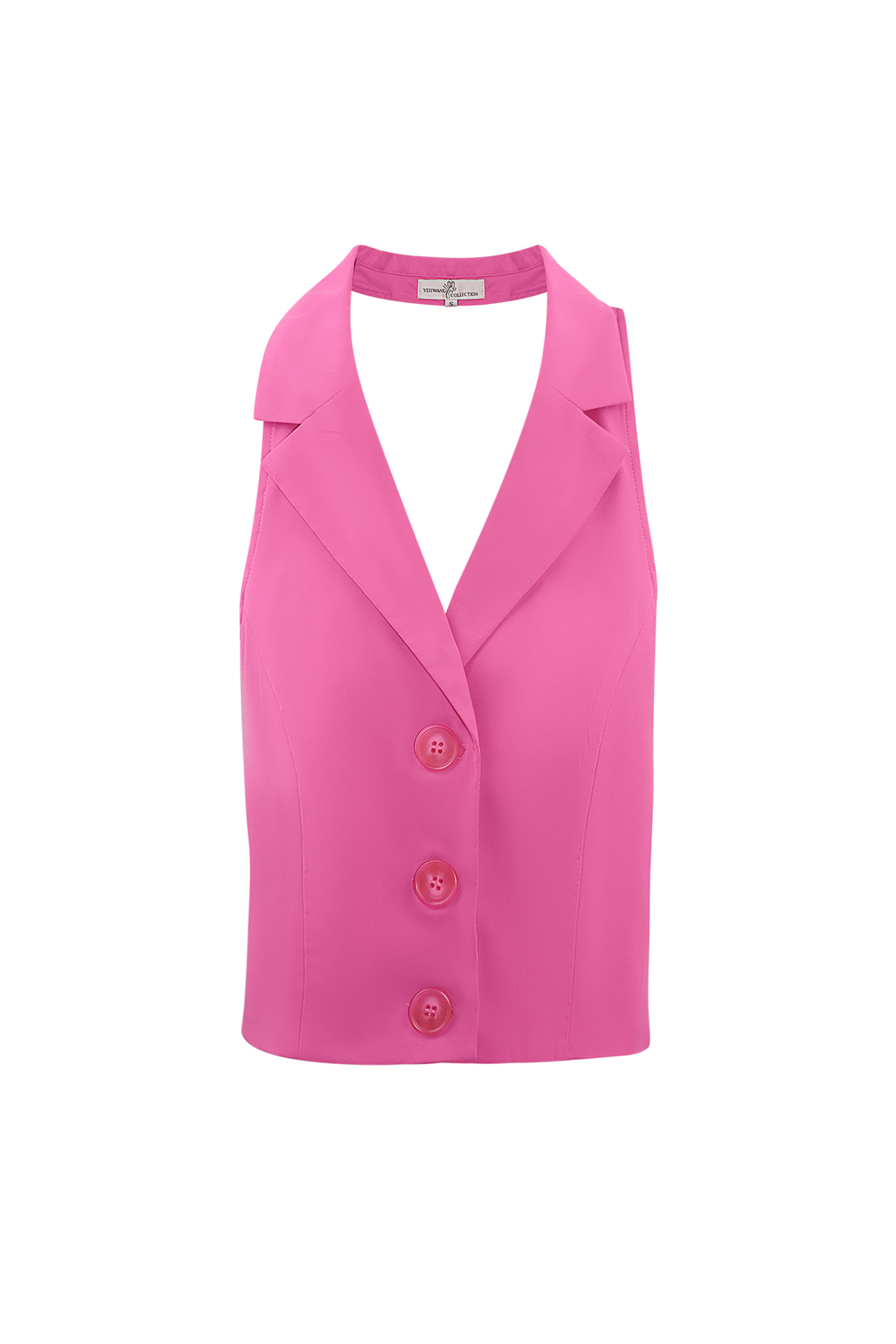 Polyester Women's Sleeveless Top Tailored Button-Down 2