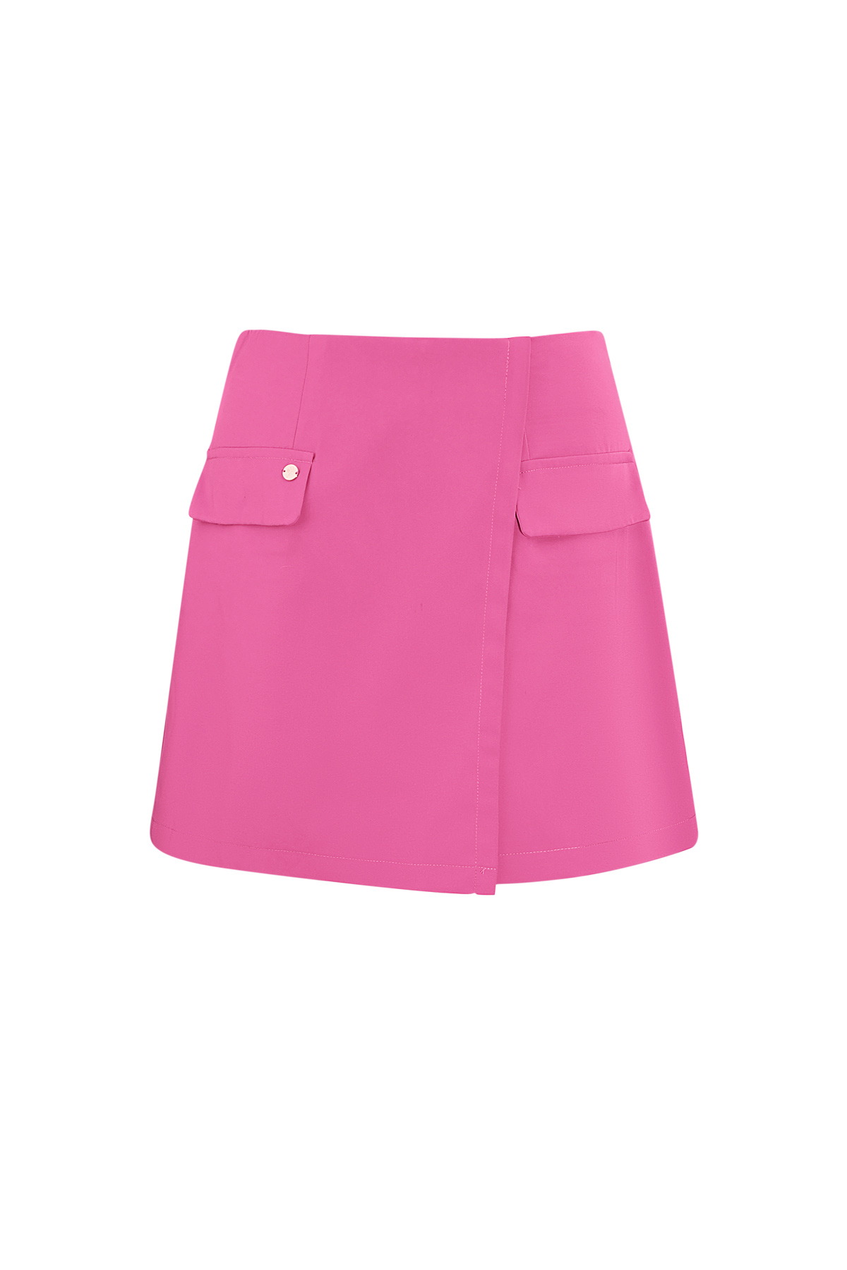Polyester Women's Mini Skirt Asymmetric Wrap Sporty 2