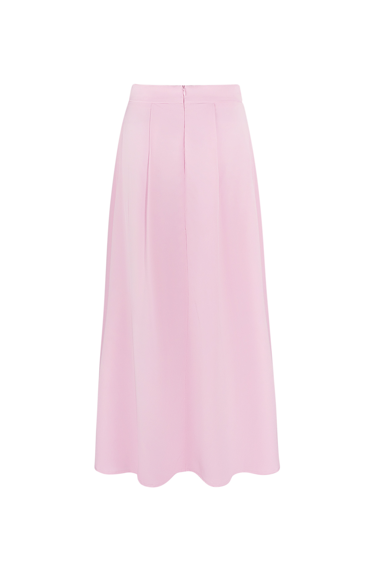 Jupe Mi-Longue Femme Polyester Plissée Taille Haute h5 Image2