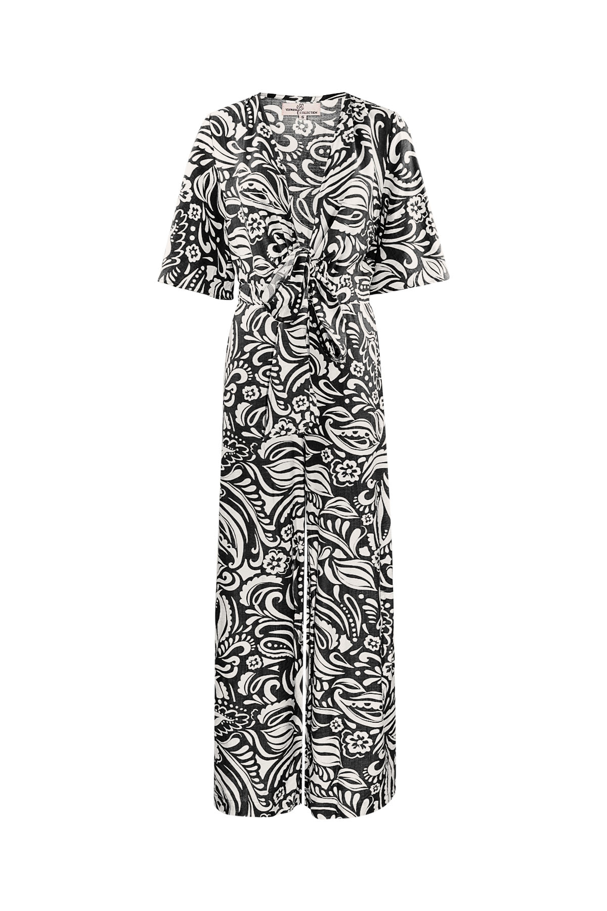 Viscose Women's Jumpsuit Boho Print Wide Leg 2