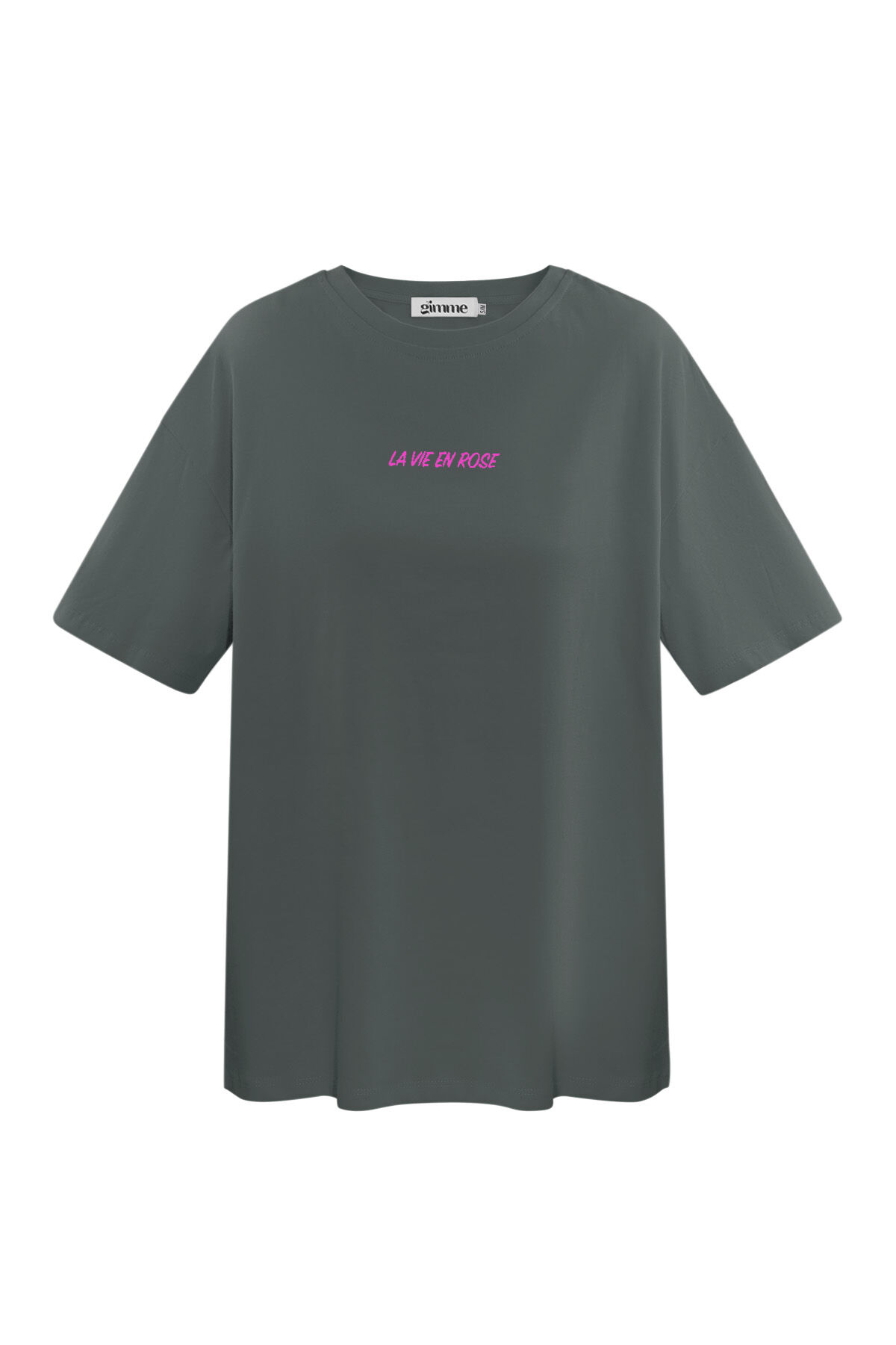 Cotton Women's T-shirt Oversized Embroidered Logo