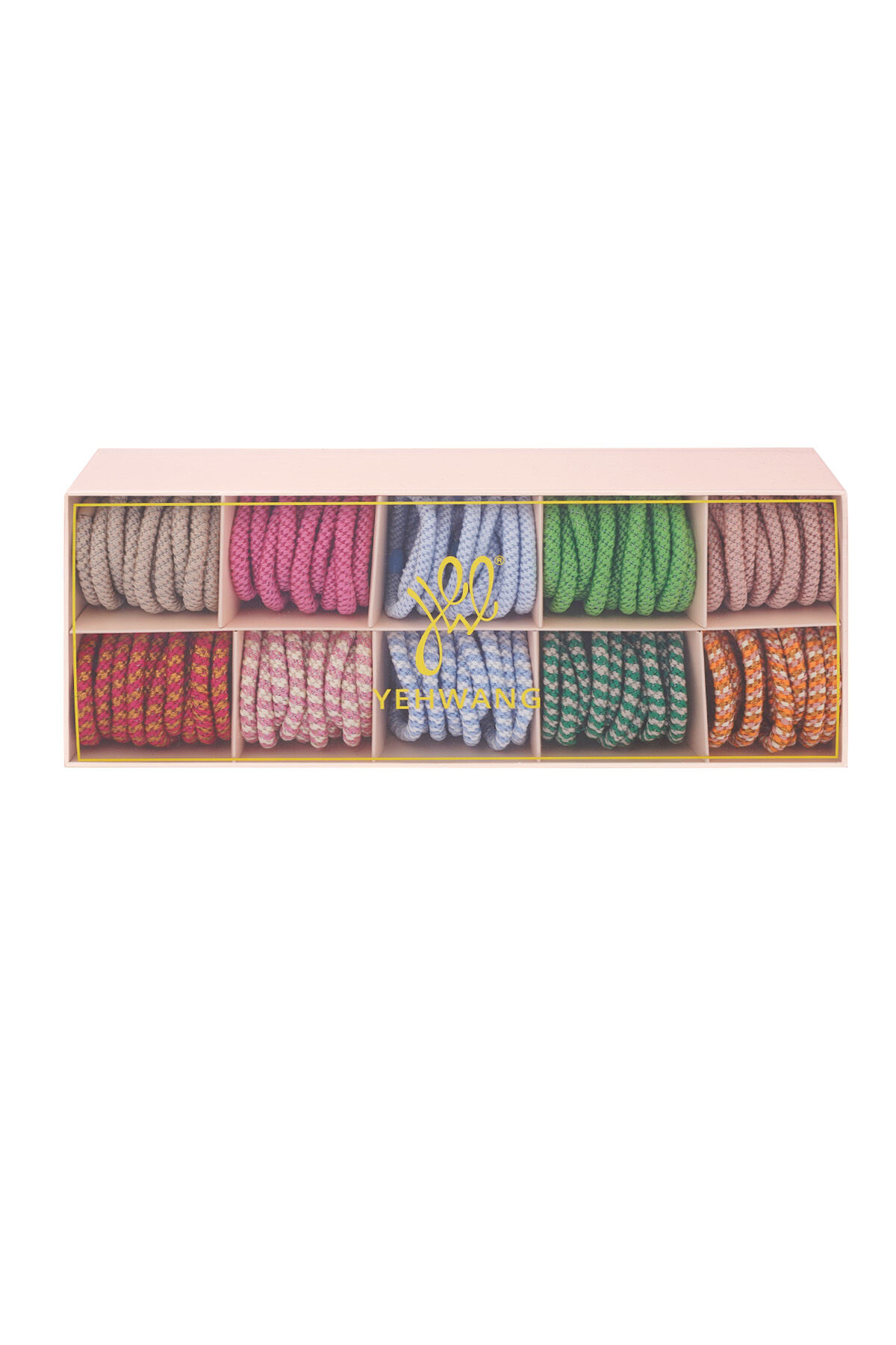 Scatola di braccialetti elastici per capelli atmosfera tropicale - multi h5 Immagine2
