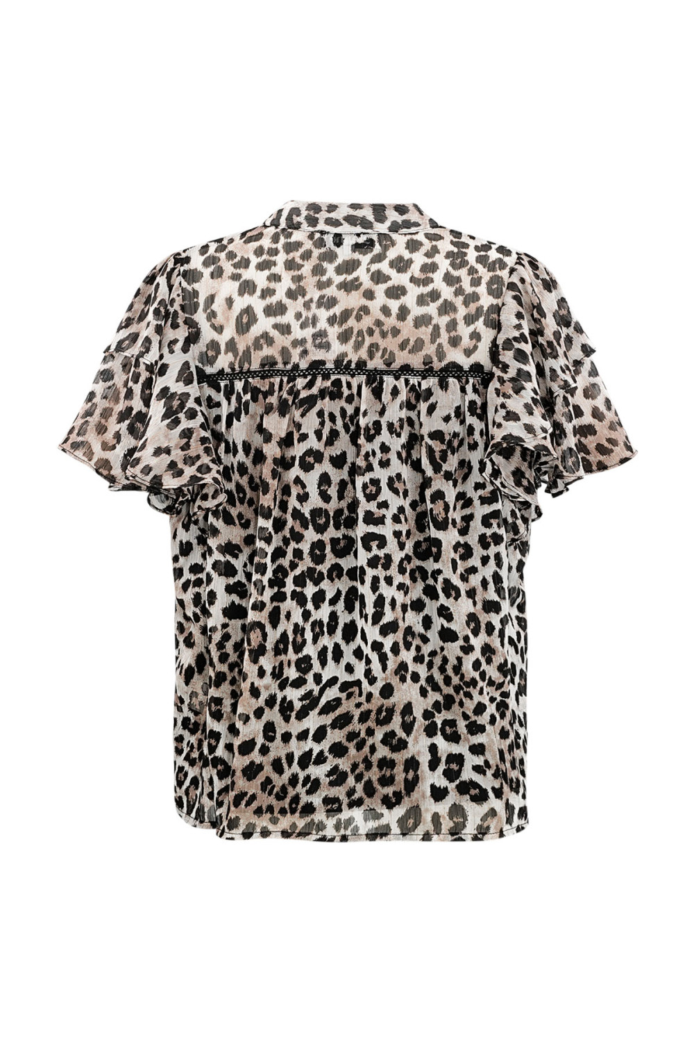 Top Con Estampado De Leopardo Y Mangas Acampanadas Imagen6